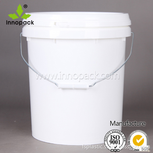20L printed PP Plastic bucket for coating, latex paint wholesale